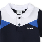 Polo com blocos de cor BOSS 
                    BOY