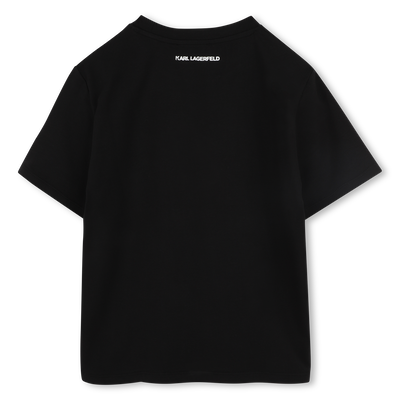 T-shirt with sequins KARL LAGERFELD KIDS GIRL