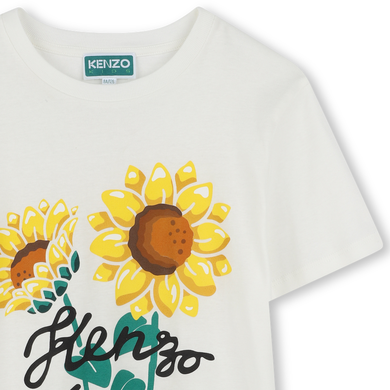 T-shirt estampado de girass&oacute;is KENZO KIDS 
                        UNISEX