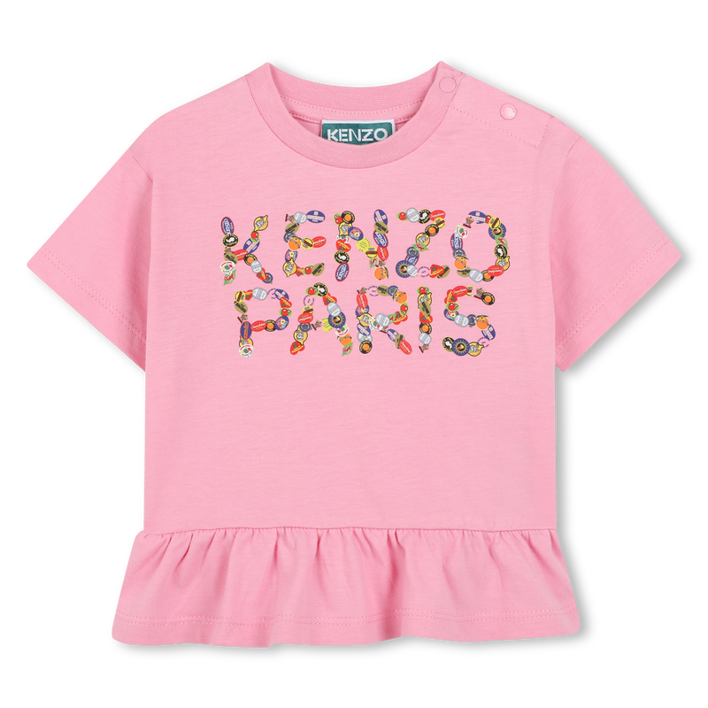 T-shirt e leggings de algod&atilde;o KENZO KIDS 
                        GIRL