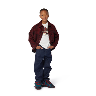 Sobrecamisa de lã estampada LANVIN BOY