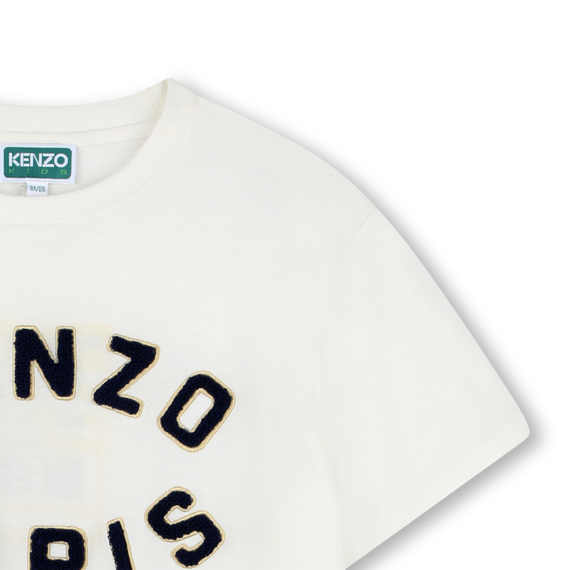 T-shirt de manga curta de algodão KENZO KIDS 
                    UNISEX