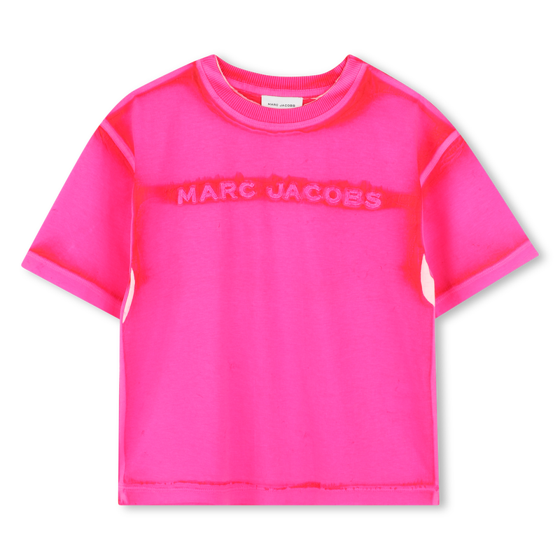 T-shirt de algod&atilde;o com bordado MARC JACOBS 
                        UNISEX