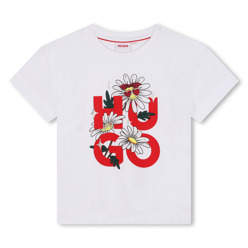 T-shirt com estampado HUGO 
                        GIRL