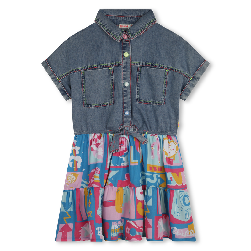 Vestido com gola de camisa BILLIEBLUSH 
                    GIRL