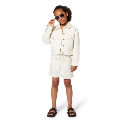 Casaco em sarja de algod&atilde;o MICHAEL KORS GIRL