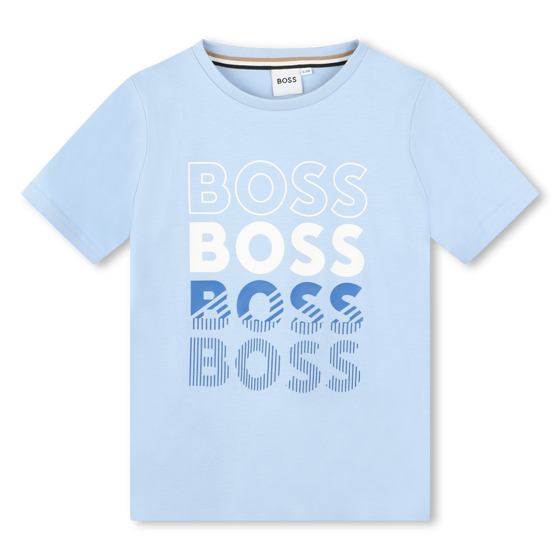 T-shirt gola redonda algodão BOSS 
                    BOY