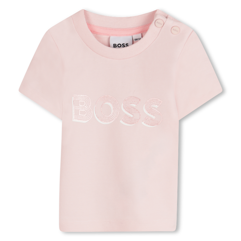 T-shirt estampado brilhante BOSS 
                        GIRL