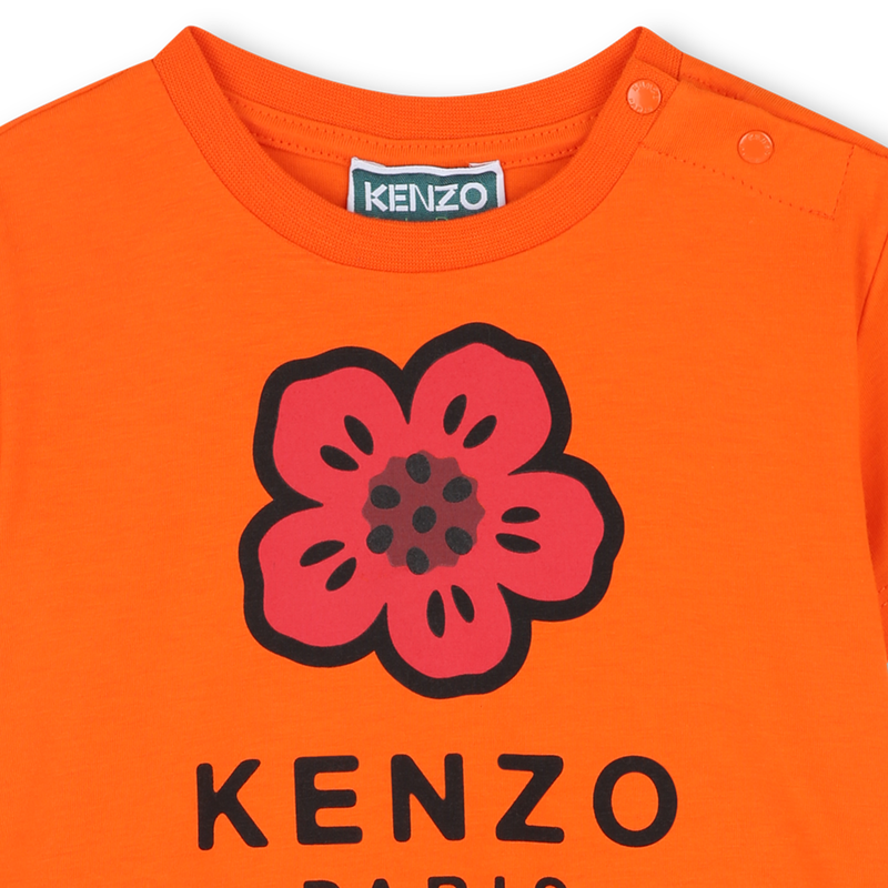 Vestido de manga curta KENZO KIDS 
                    GIRL