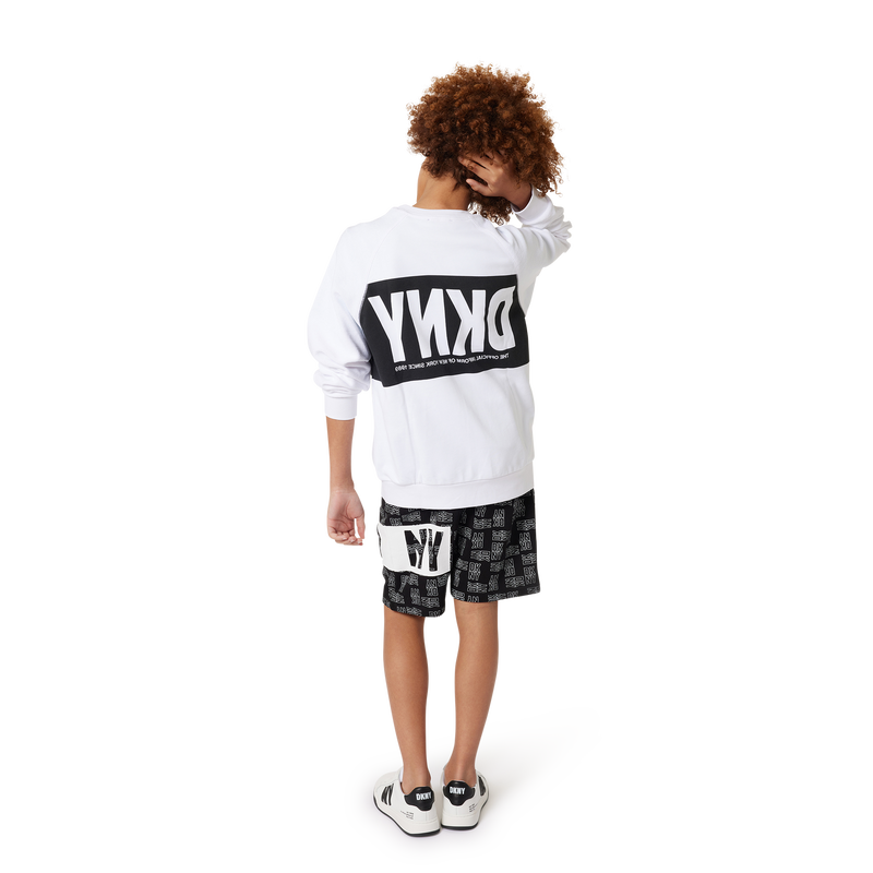 Calções de moletão estampado DKNY 
                    UNISEX