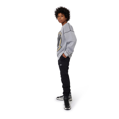 Calças de algodão com bolsos DKNY BOY