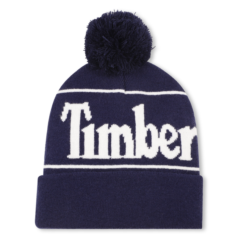 Chap&eacute;u de malha com pompom jacquard TIMBERLAND 
                        BOY