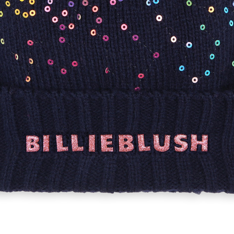 Gorro com pompom e lantejoulas BILLIEBLUSH 
                        GIRL