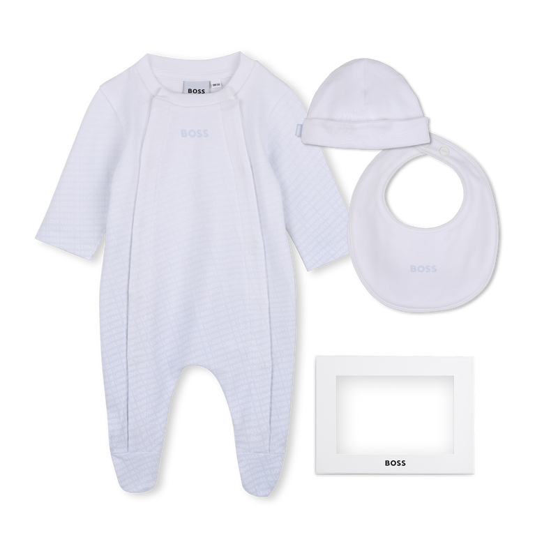 Conjunto de pijama, touca e babador BOSS 
                        MENINO