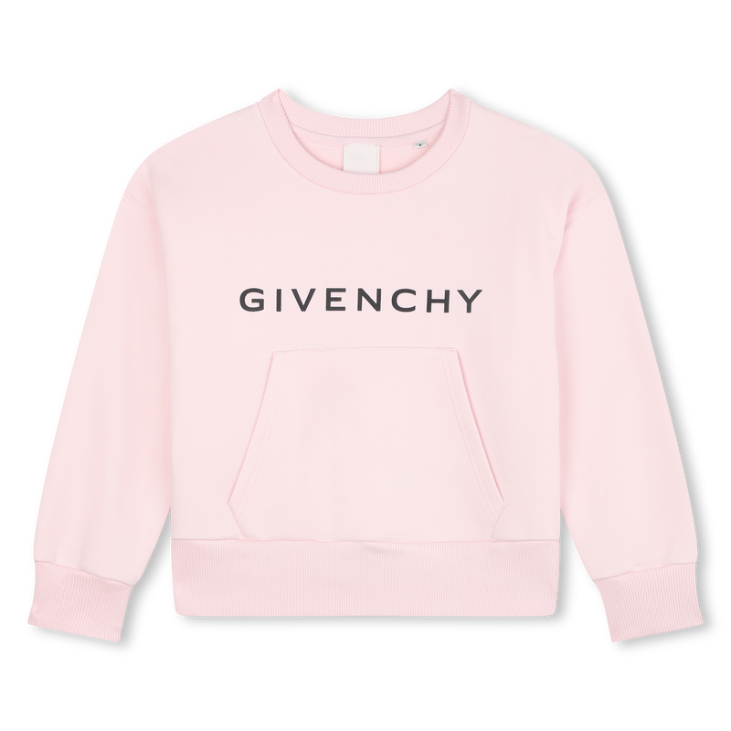 Sweatshirt moletão com bolso GIVENCHY 
                    GIRL