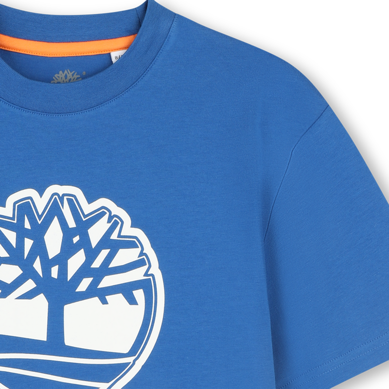 T-shirt bicolor com log&oacute;tipo TIMBERLAND 
                        BOY