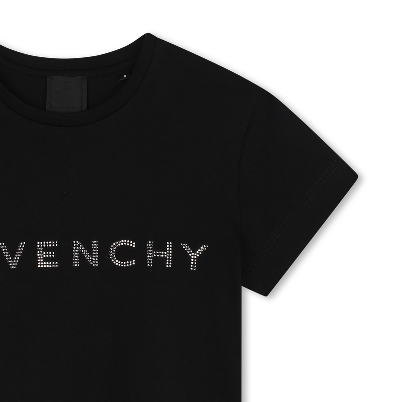 T-shirt de algodão com strass GIVENCHY 
                    GIRL