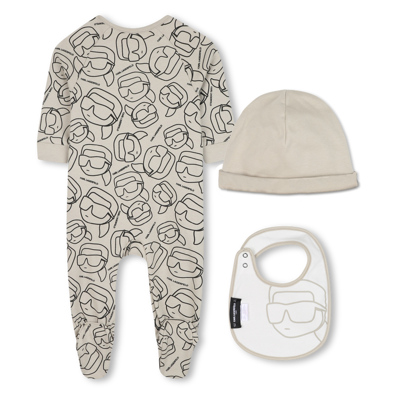Conjunto de pijama de 3 peças KARL LAGERFELD KIDS 
                    BOY