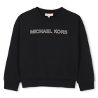 Sweatshirt em molet&atilde;o, PRETO, hi-res