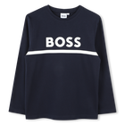 Camiseta de manga longa, AZUL MARINHO, hi-res