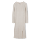 Vestido comprido de malha, LUZ DOURADA, hi-res