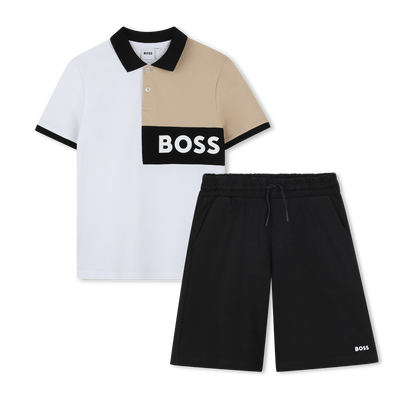 Polo e cal&ccedil;&otilde;es em algod&atilde;o BOSS BOY