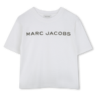 T-shirt de algod&atilde;o com strass, BRANCO, hi-res