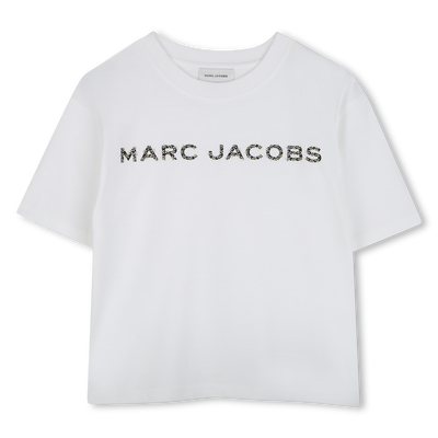 T-shirt de algod&atilde;o com strass MARC JACOBS GIRL