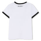 T-shirt de manga curta KARL LAGERFELD KIDS 
                    GIRL