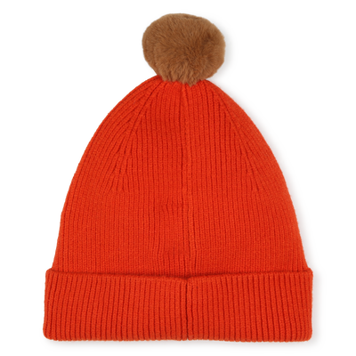 Gorro de malha com pompom TIMBERLAND MENINO