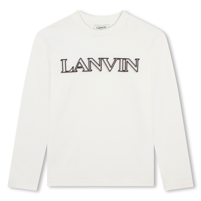 T-shirt com logo bordado LANVIN BOY