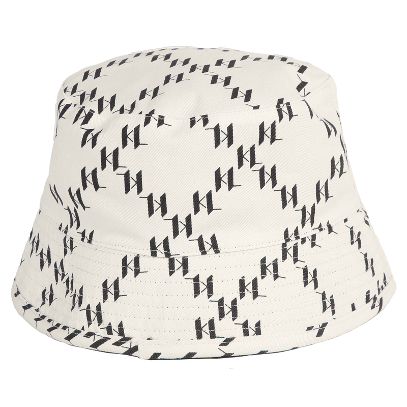 Reversible Cotton Bucket Hat KARL LAGERFELD KIDS 
                    BOY