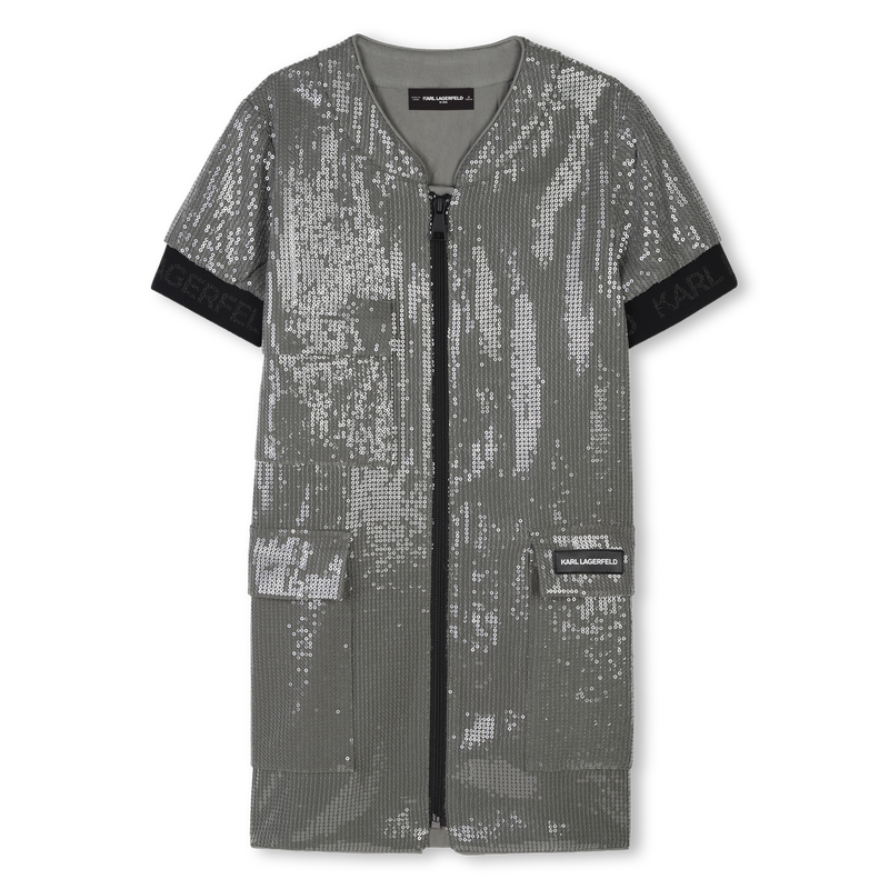 Vestido de manga curta KARL LAGERFELD KIDS 
                        GIRL