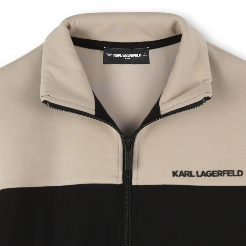 Cardigã bicolor KARL LAGERFELD KIDS 
                    BOY