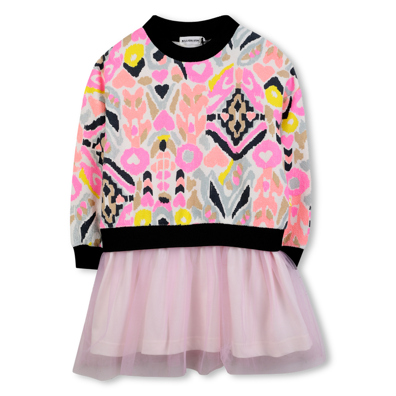 Vestido bimaterial BILLIEBLUSH 
                    GIRL