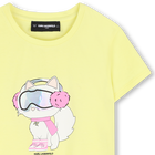 Camiseta de mangas curtas KARL LAGERFELD KIDS 
                    GIRL
