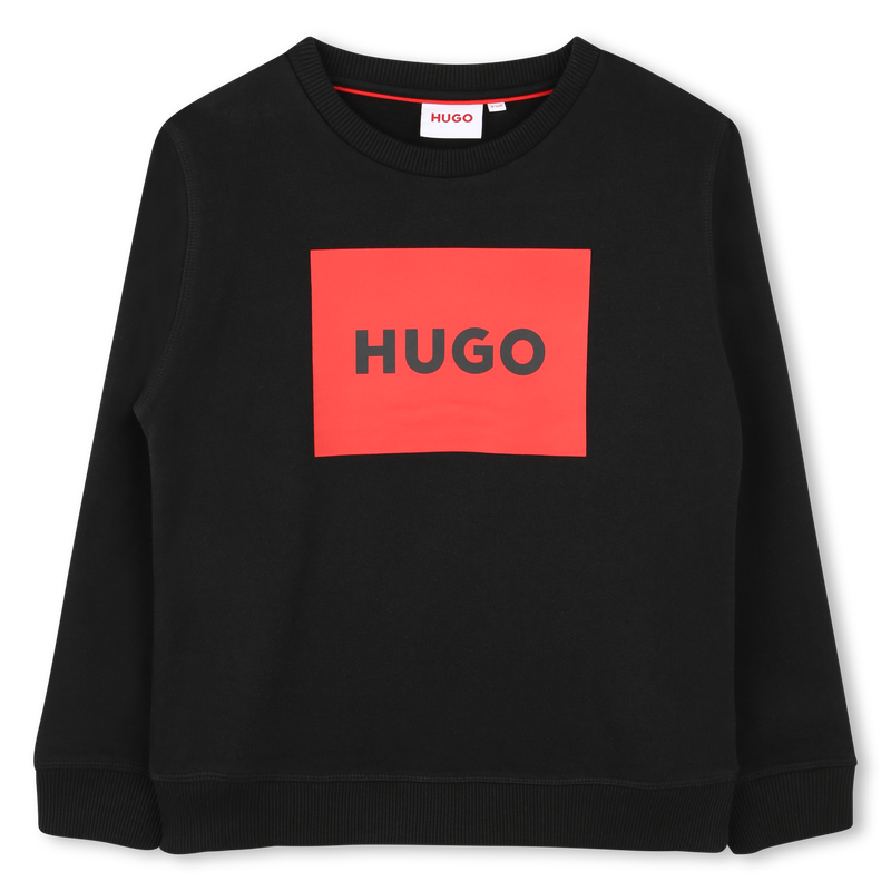 Sweatshirt em molet&atilde;o HUGO 
                        BOY