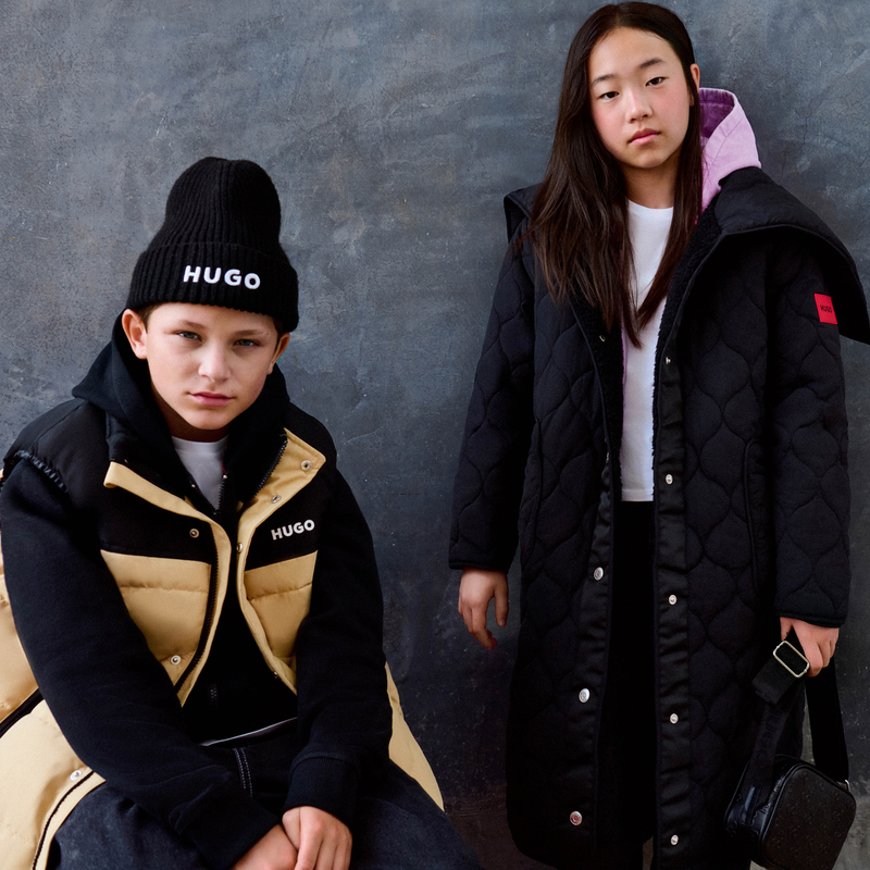 Parka comprida com capuz HUGO 
                    GIRL