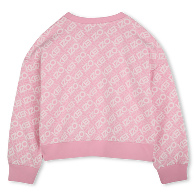 Sweatshirt molet&atilde;o de algod&atilde;o KENZO KIDS GIRL