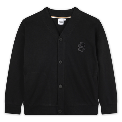 Cardigan com fecho de bot&atilde;o BOSS BOY