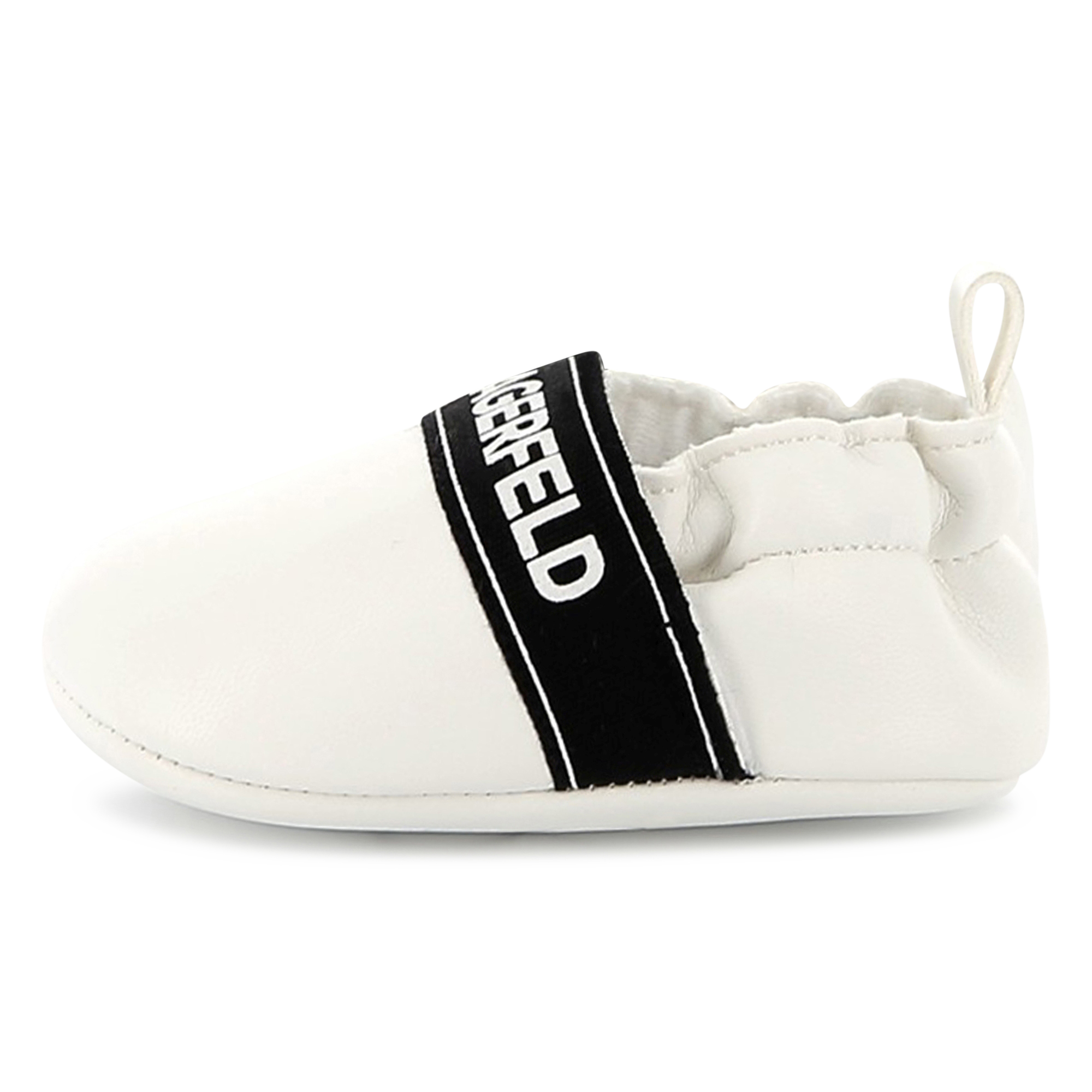 Sandália Karl Lagerfeld Paris - Pantufa Peluda Com Logo Ajustável